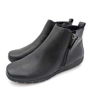 Easy Spirit Aleena Side Zip Wedge Booties Round Toe Women's Size US7 EU38
